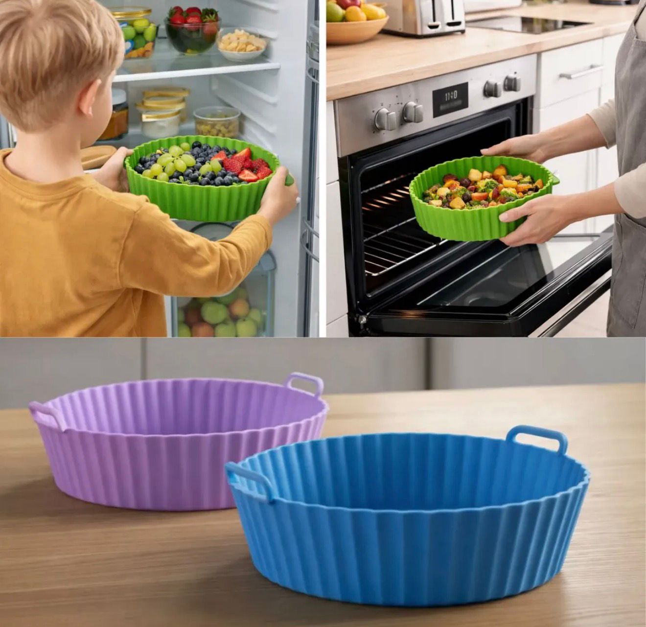 Molde de Silicona para Airfryer - Pack x2 Unidades