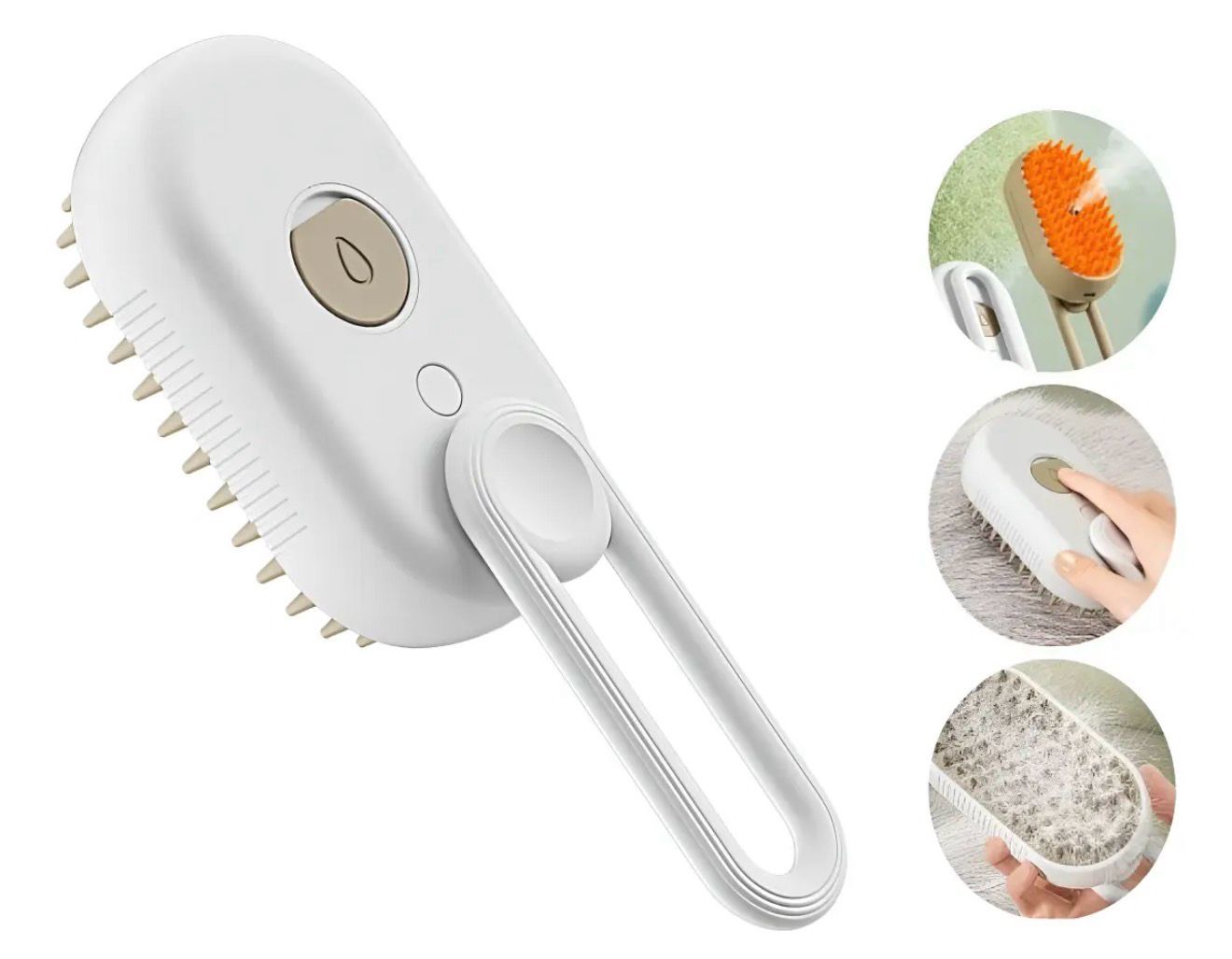Kit Completo para Gatos - Cepillo de Vapor + Quitapelos Portátil + Pelota Interactiva de Regalo
