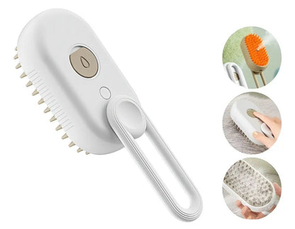 Kit Completo para Gatos - Cepillo de Vapor + Quitapelos Portátil + Pelota Interactiva de Regalo