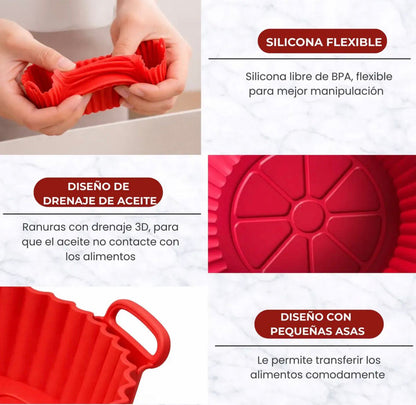 Molde de Silicona para Airfryer - Pack x2 Unidades
