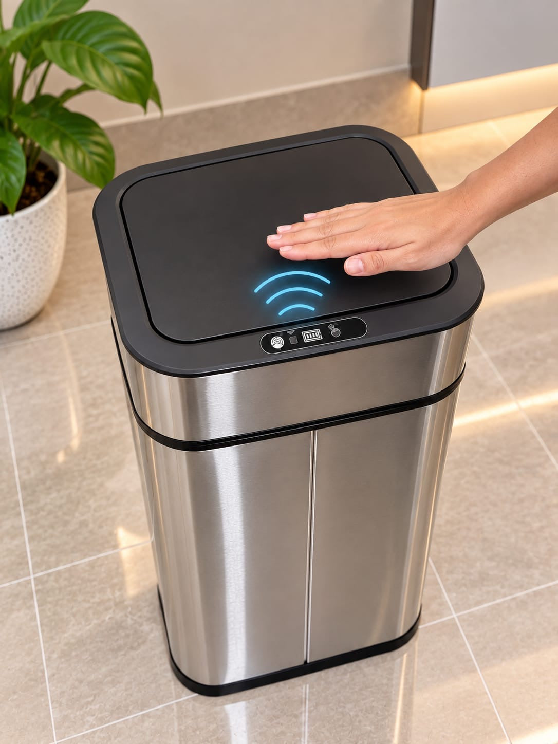 Tacho de Basura Inteligente con Sensor 13 Litros
