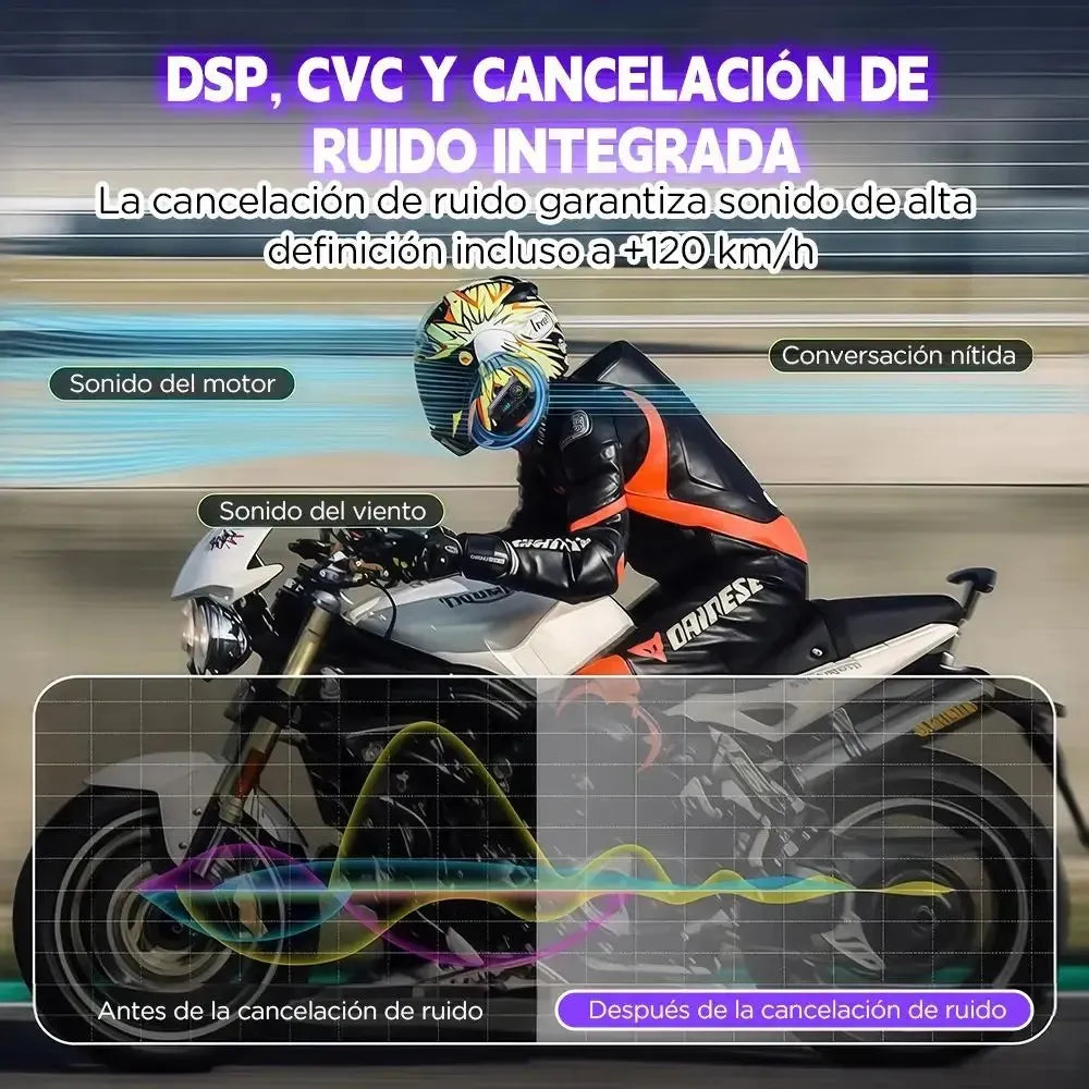 Auricular Inalámbrico para Casco de Moto Y10