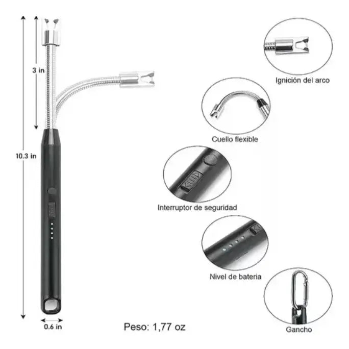 Pack x2 Encendedor Eléctrico Recargable USB