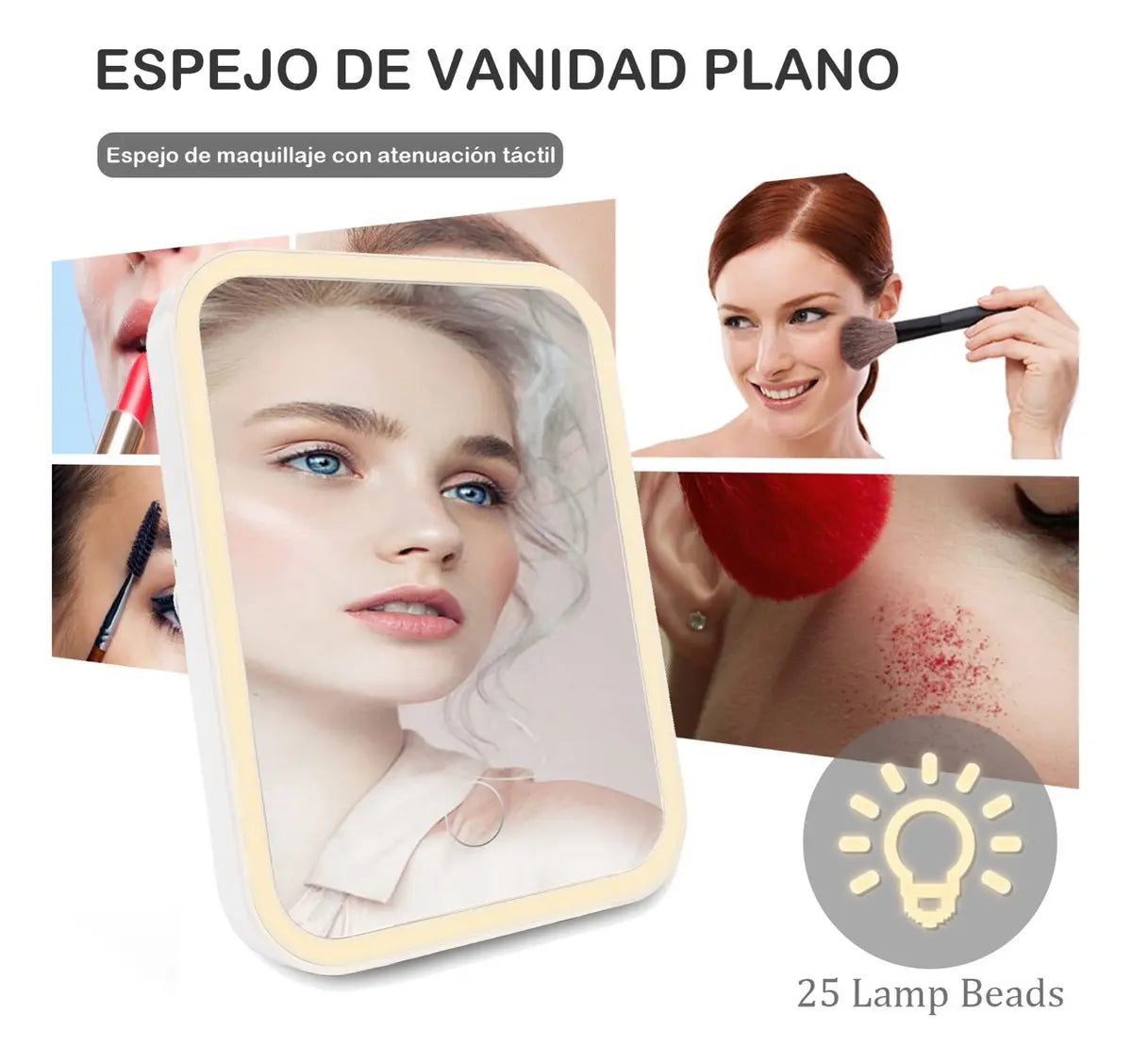 Espejo de Maquillaje LED