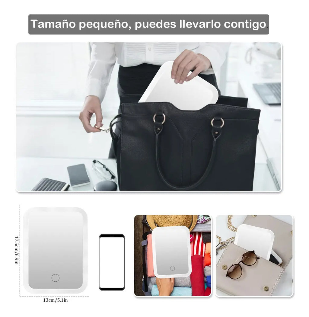 Espejo de Maquillaje LED