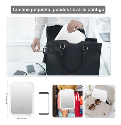 Espejo de Maquillaje LED