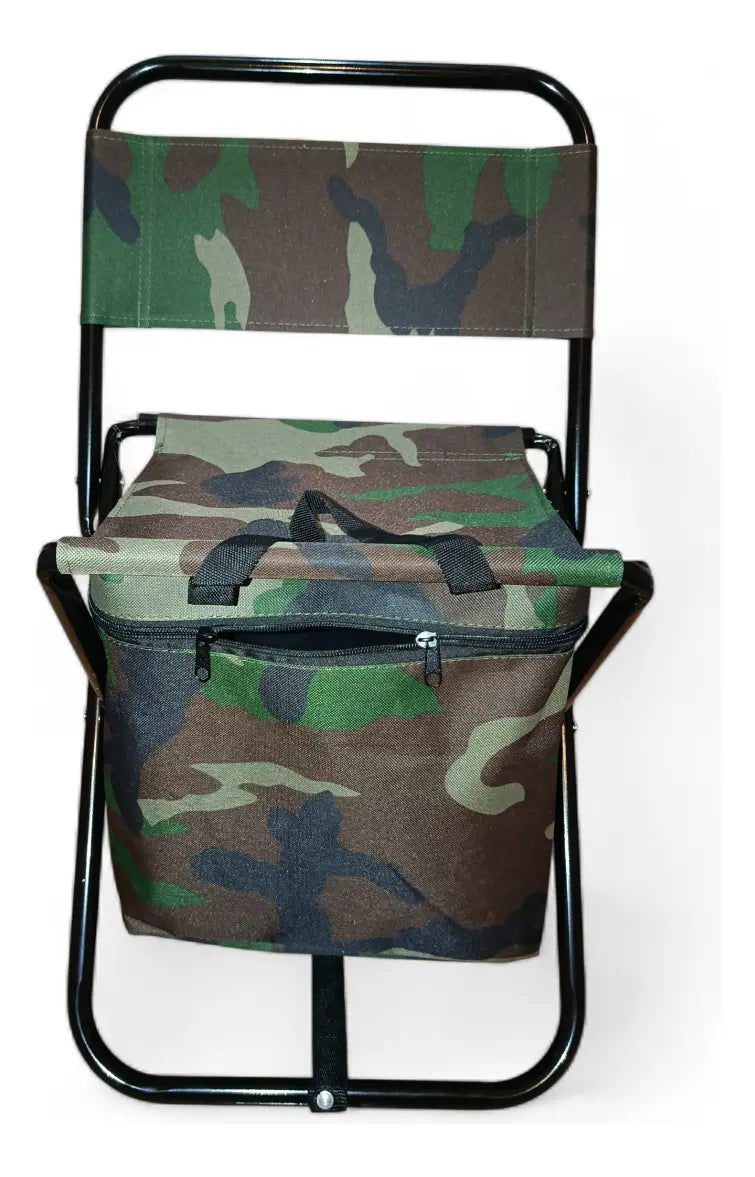 Silla Plegable Camuflada con Bolsillo Conservadora