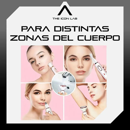 Depiladora Afeitadora Inalámbrica Corporal y Facial 4 en 1 USB