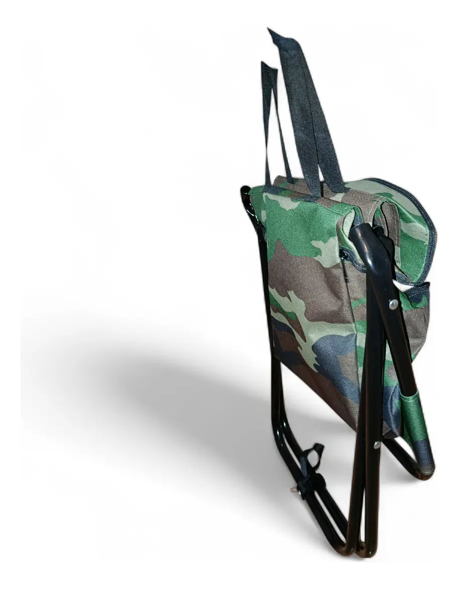 Silla Plegable Camuflada con Bolsillo Conservadora