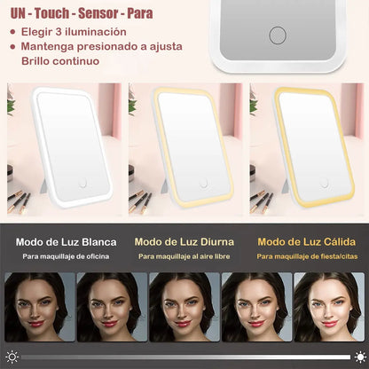 Espejo de Maquillaje LED