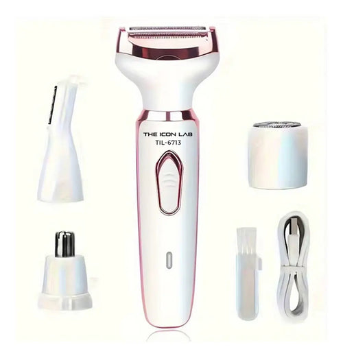 Depiladora Afeitadora Inalámbrica Corporal y Facial 4 en 1 USB