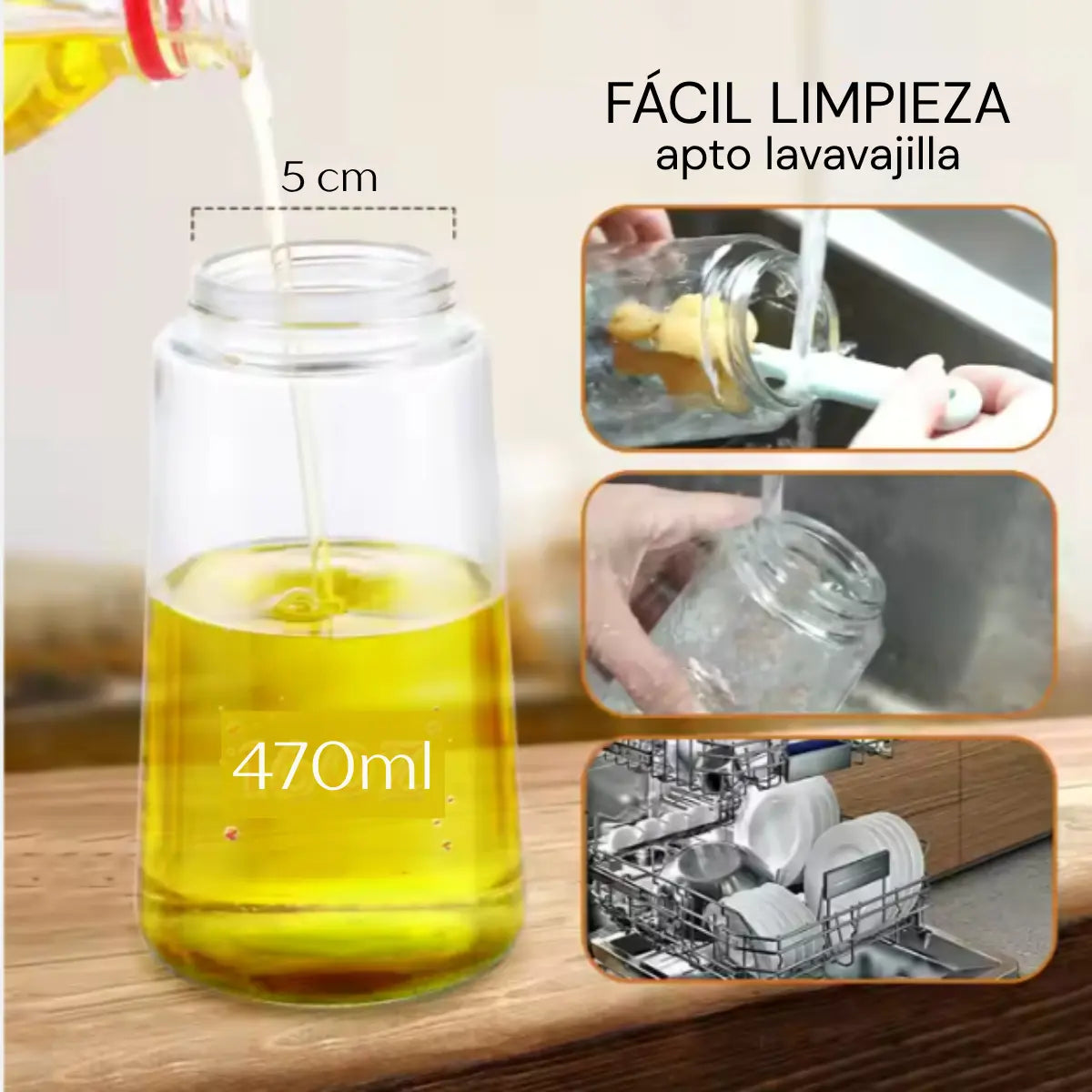 Rociador Dosificador de Aceite 2 en 1