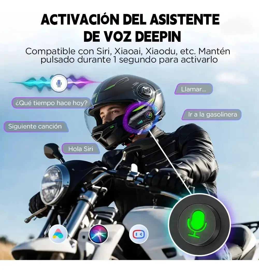 Auricular Inalámbrico para Casco de Moto Y10