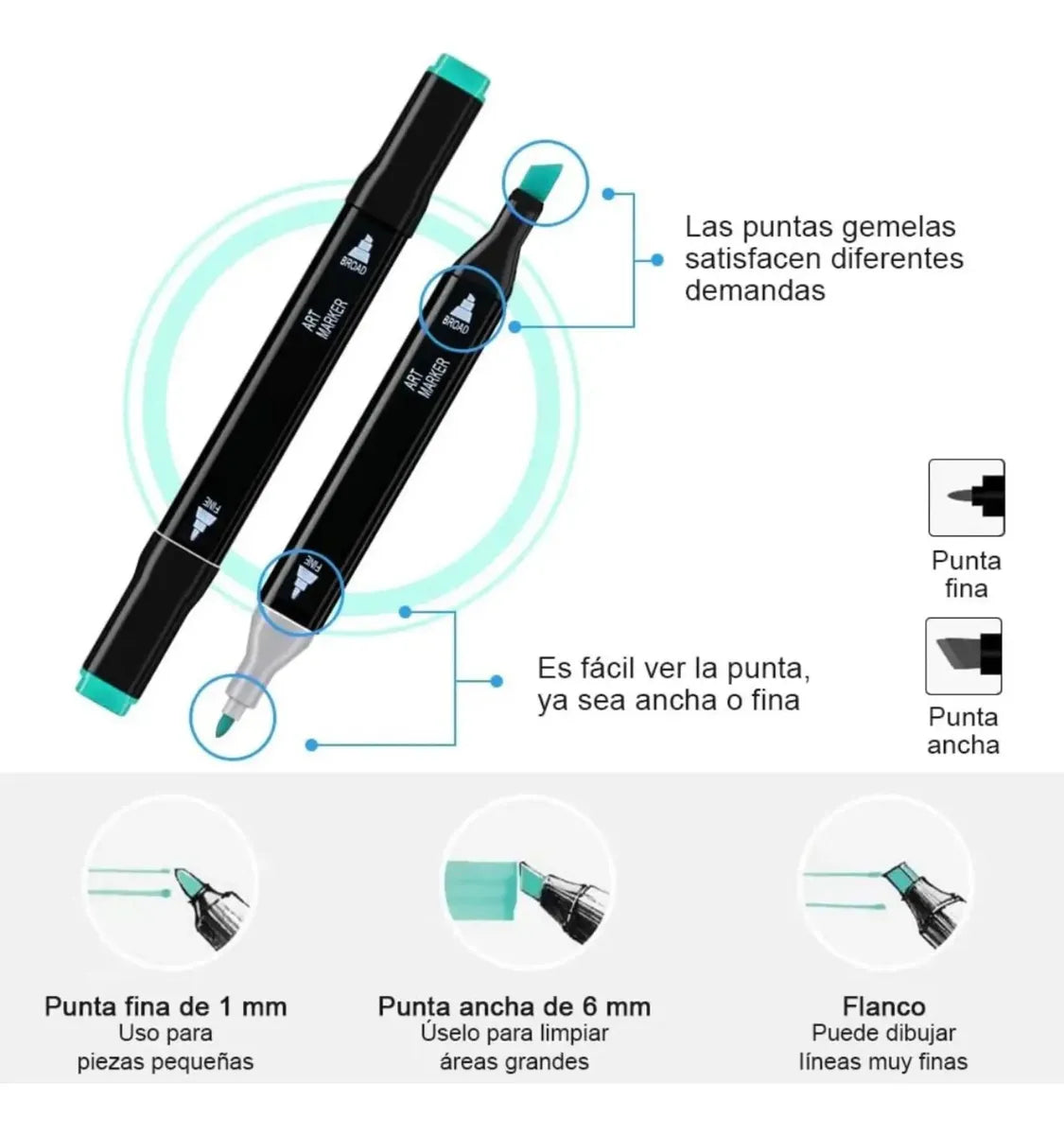 Estuche Touch 48 piezas abierto