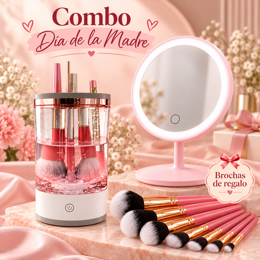 Limpiador de brochas de maquillaje