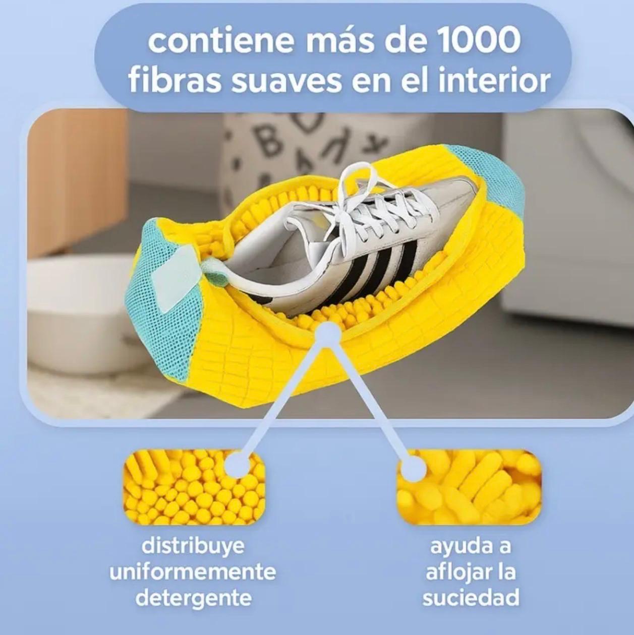 Bolsa protectora de lavado amarilla con cierre