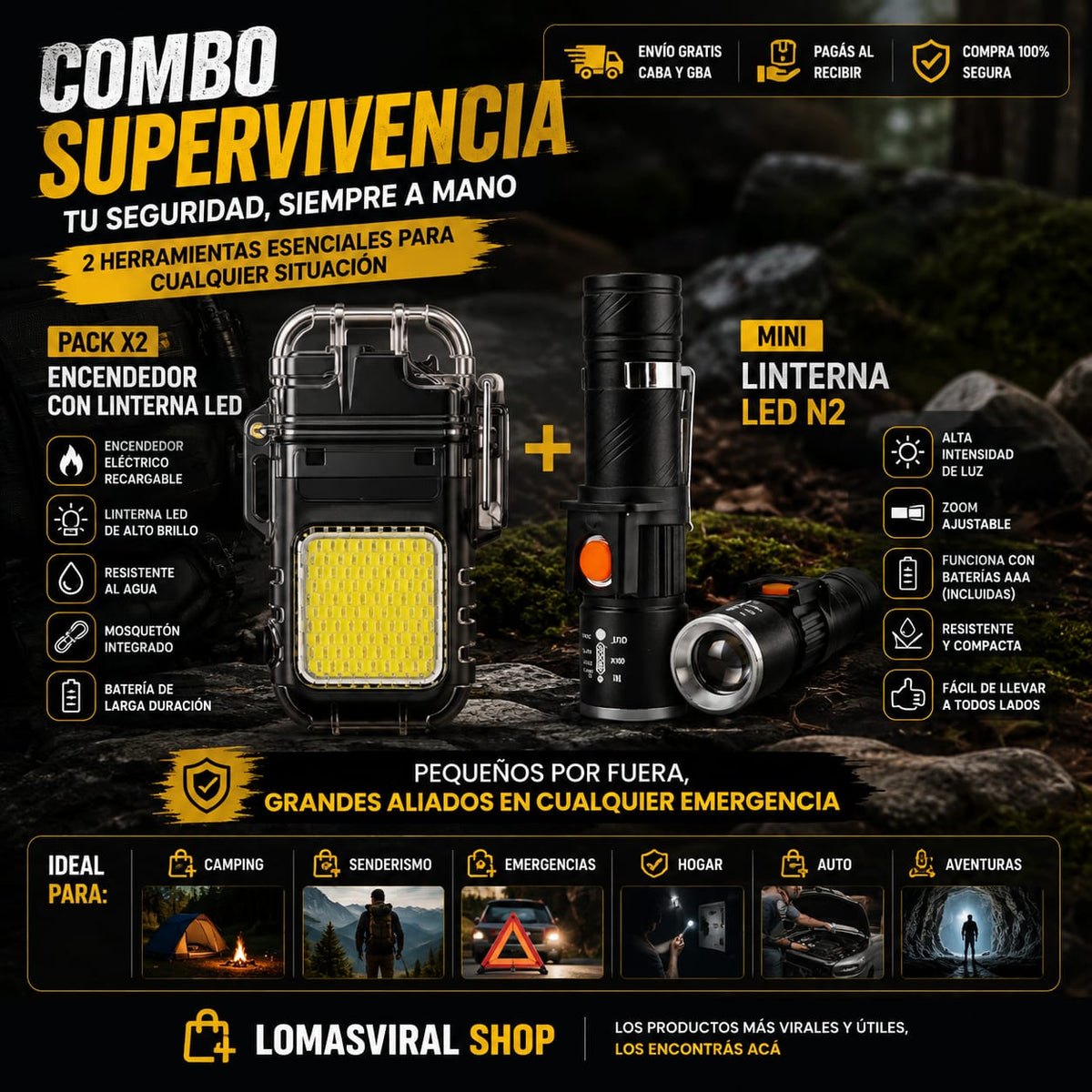 🛡️ Combo Supervivencia