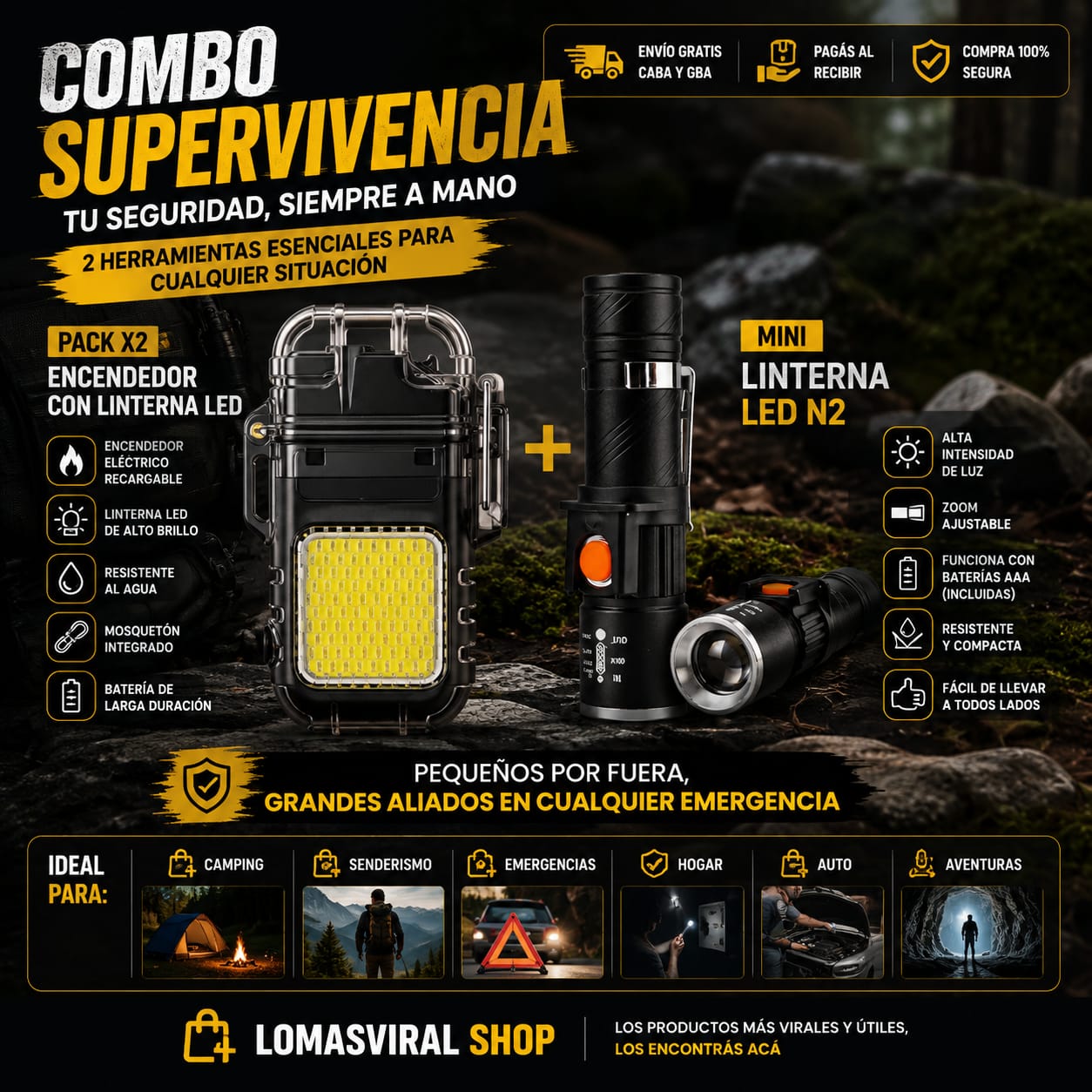 🛡️ Combo Supervivencia