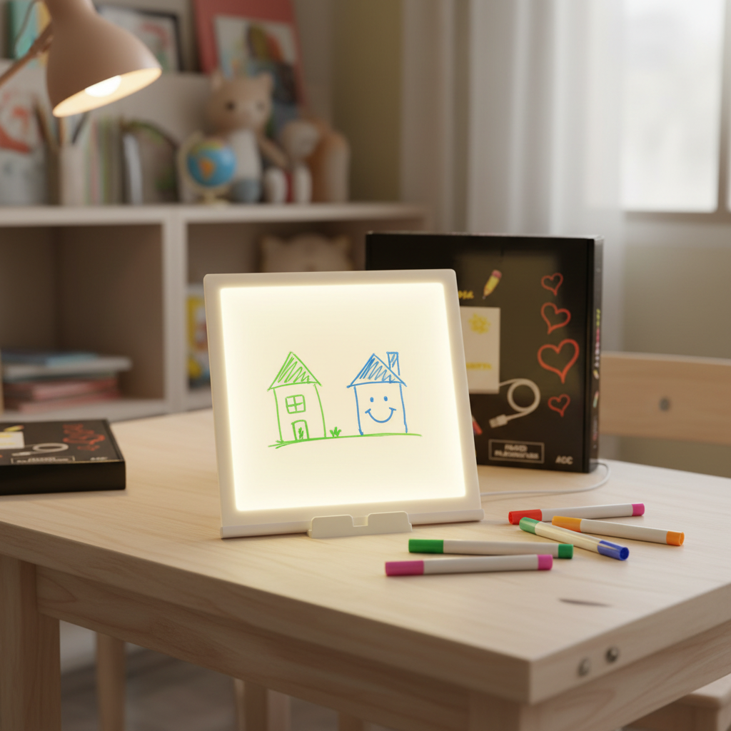 Pizarra luminosa LED lifestyle habitación infantil
