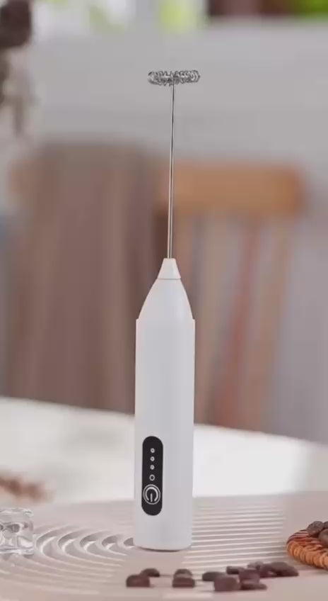 Batidor Eléctrico Espumador de Café Recargable USB